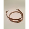 Pasek do torebki regulowany 25 mm ze skóry naturalnej