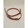 Pasek do torebki regulowany 25 mm ze skóry naturalnej