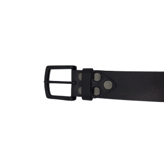 Pasek męski ze skóry naturalnej blanszowej jucht 40mm x 4mm czarny